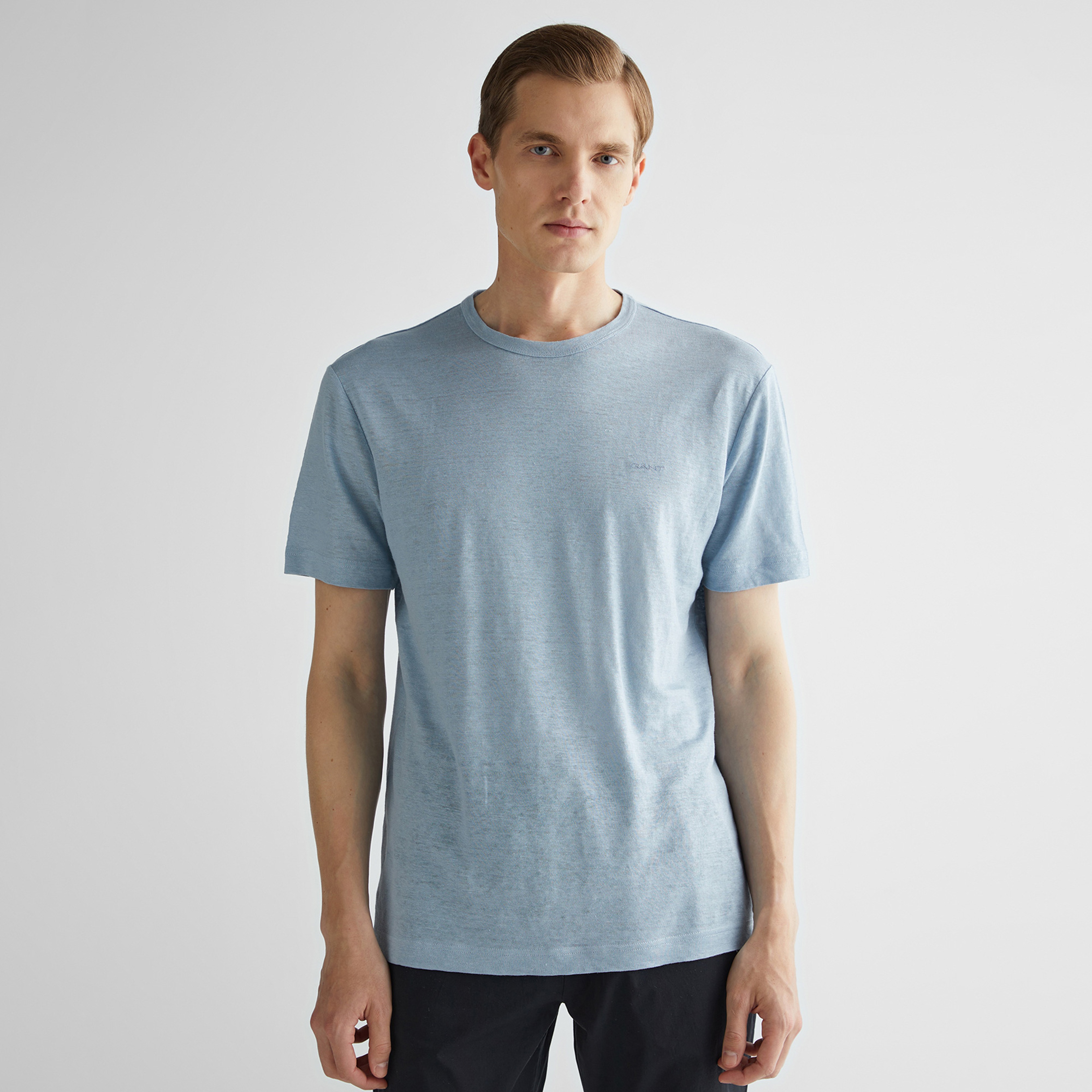 GANT Erkek Mavi Regular Fit T-Shirt