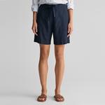 GANT Kadın Lacivert Relaxed Fit Şort