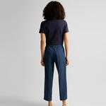 GANT Kadın Lacivert Relaxed Fit Pantolon