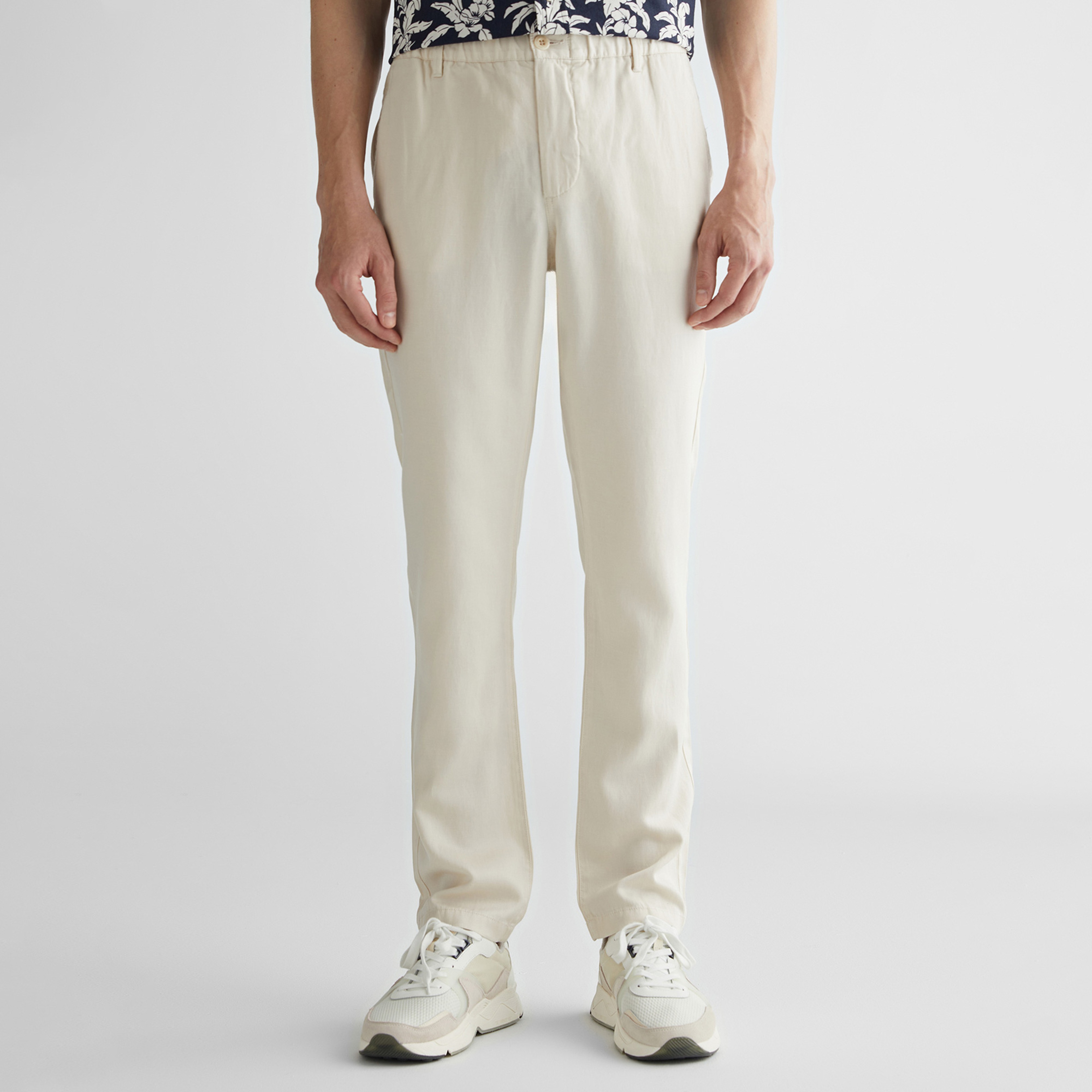 GANT Erkek Krem Regular Fit Pantolon
