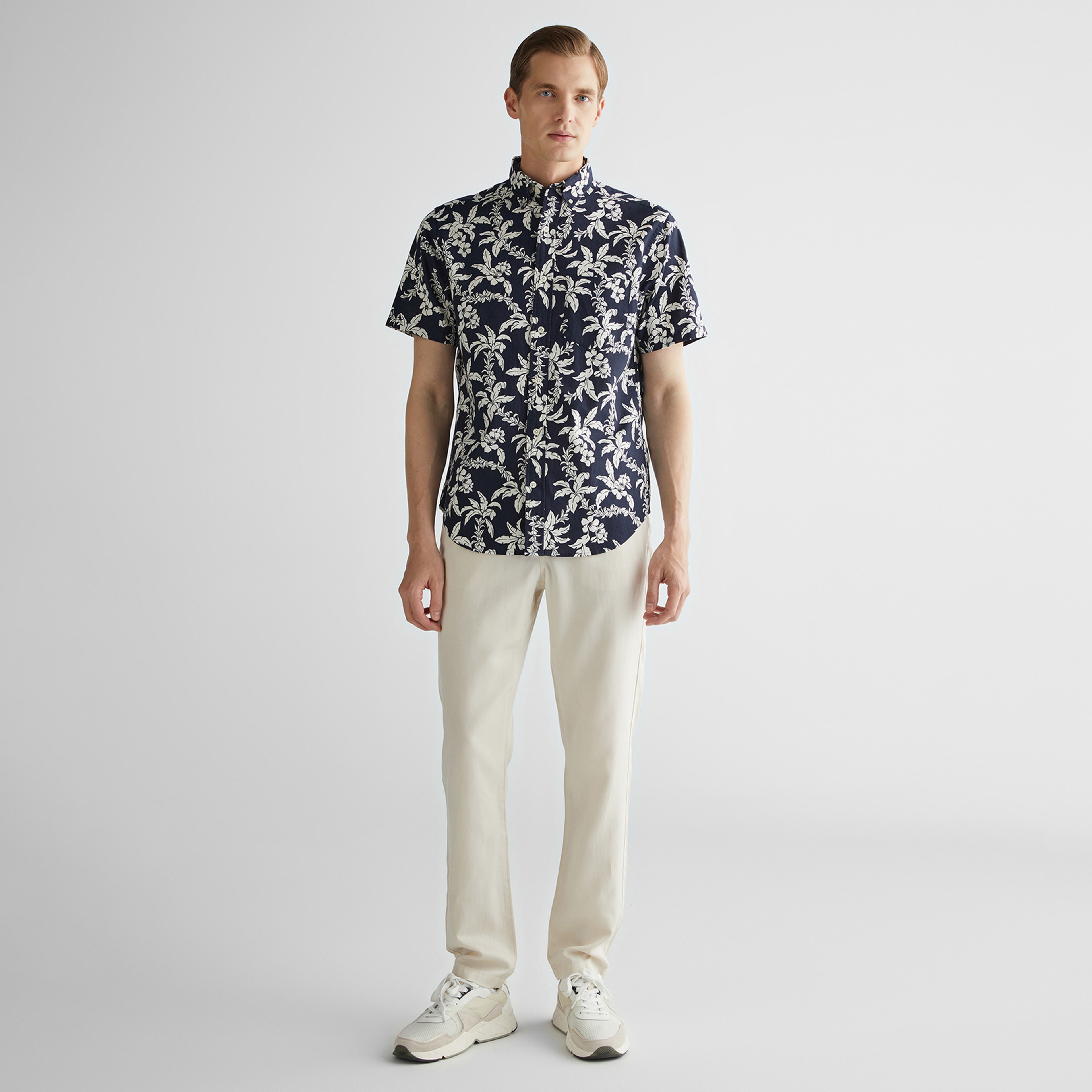 GANT Erkek Krem Regular Fit Pantolon