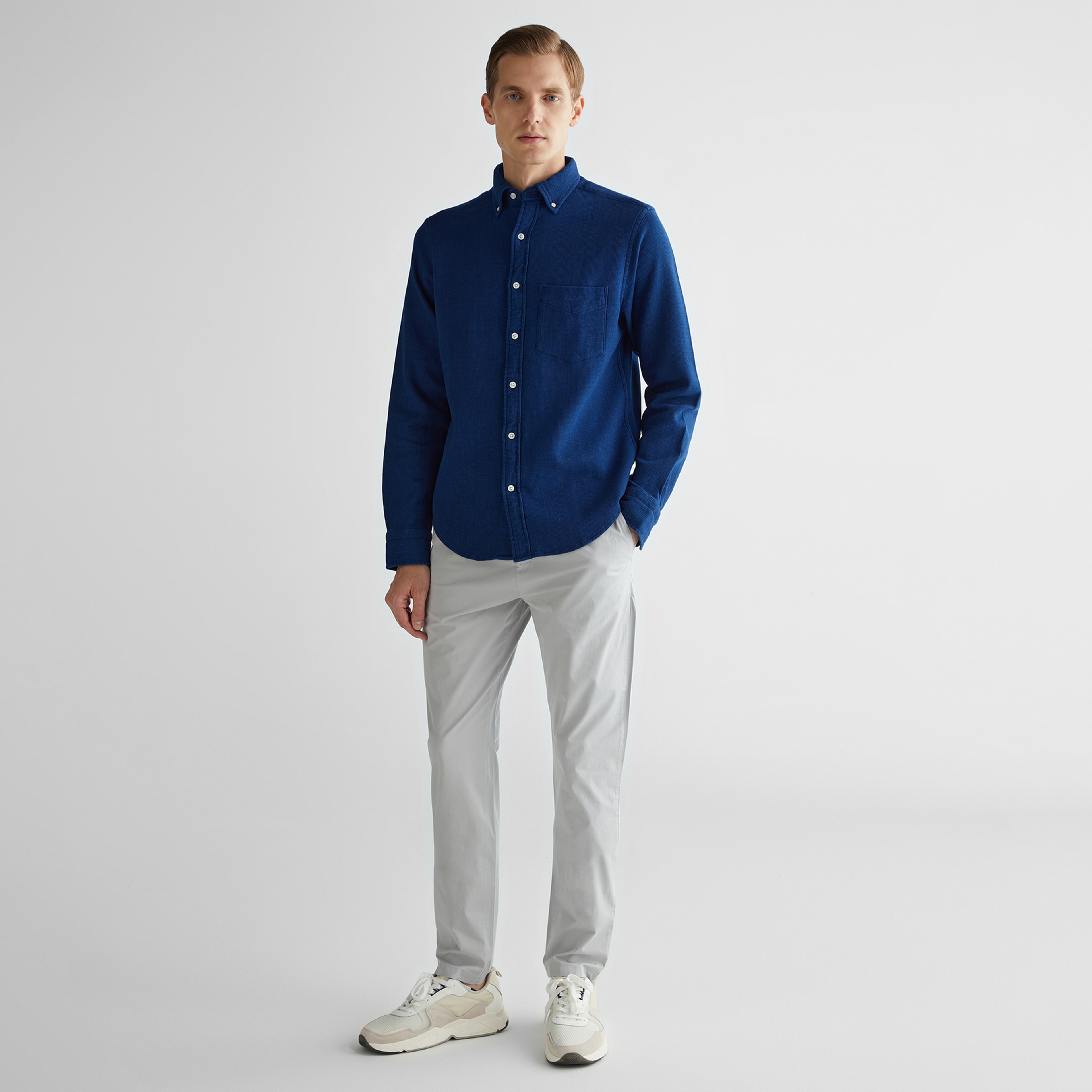 GANT Erkek Gri Regular Fit Pantolon