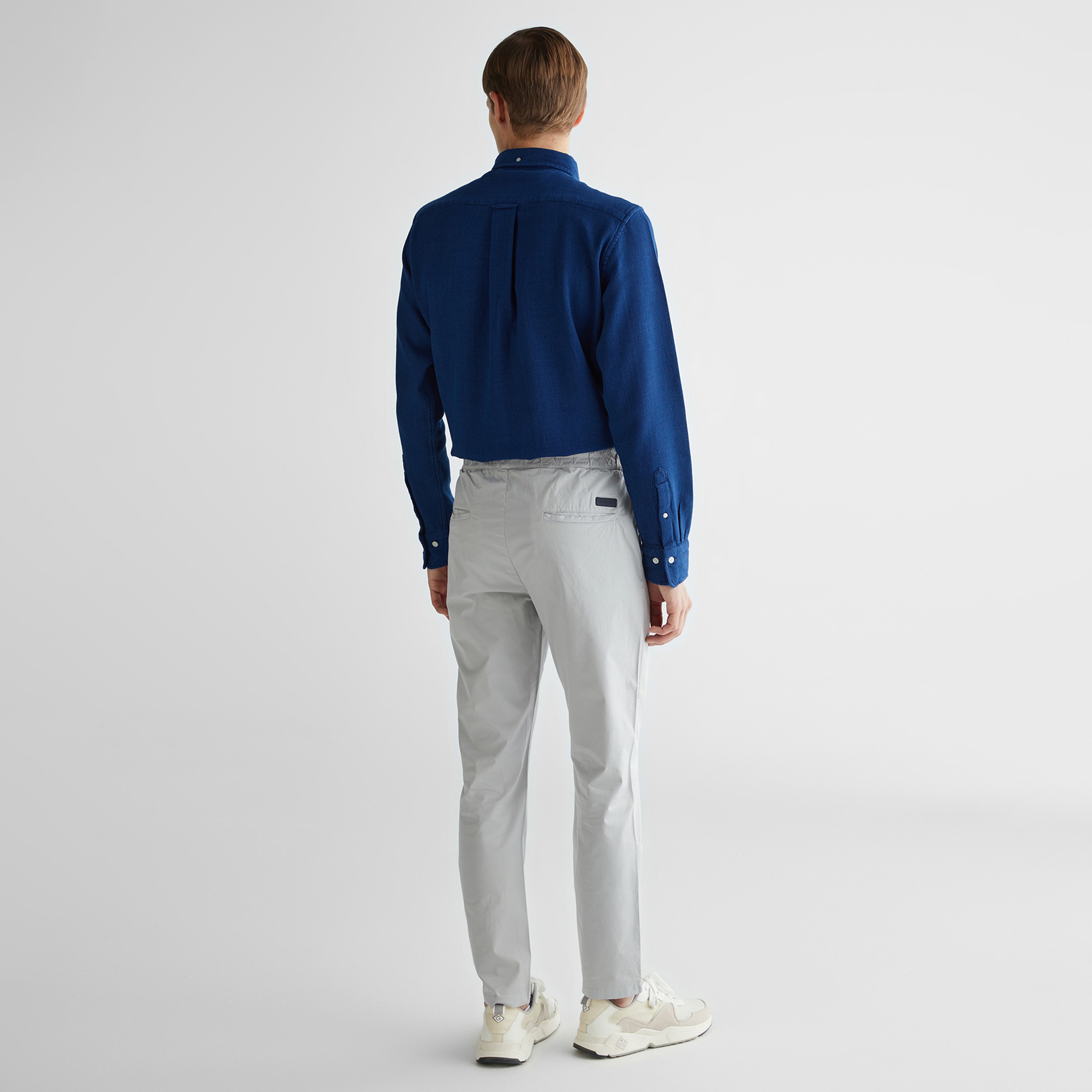 GANT Erkek Gri Regular Fit Pantolon
