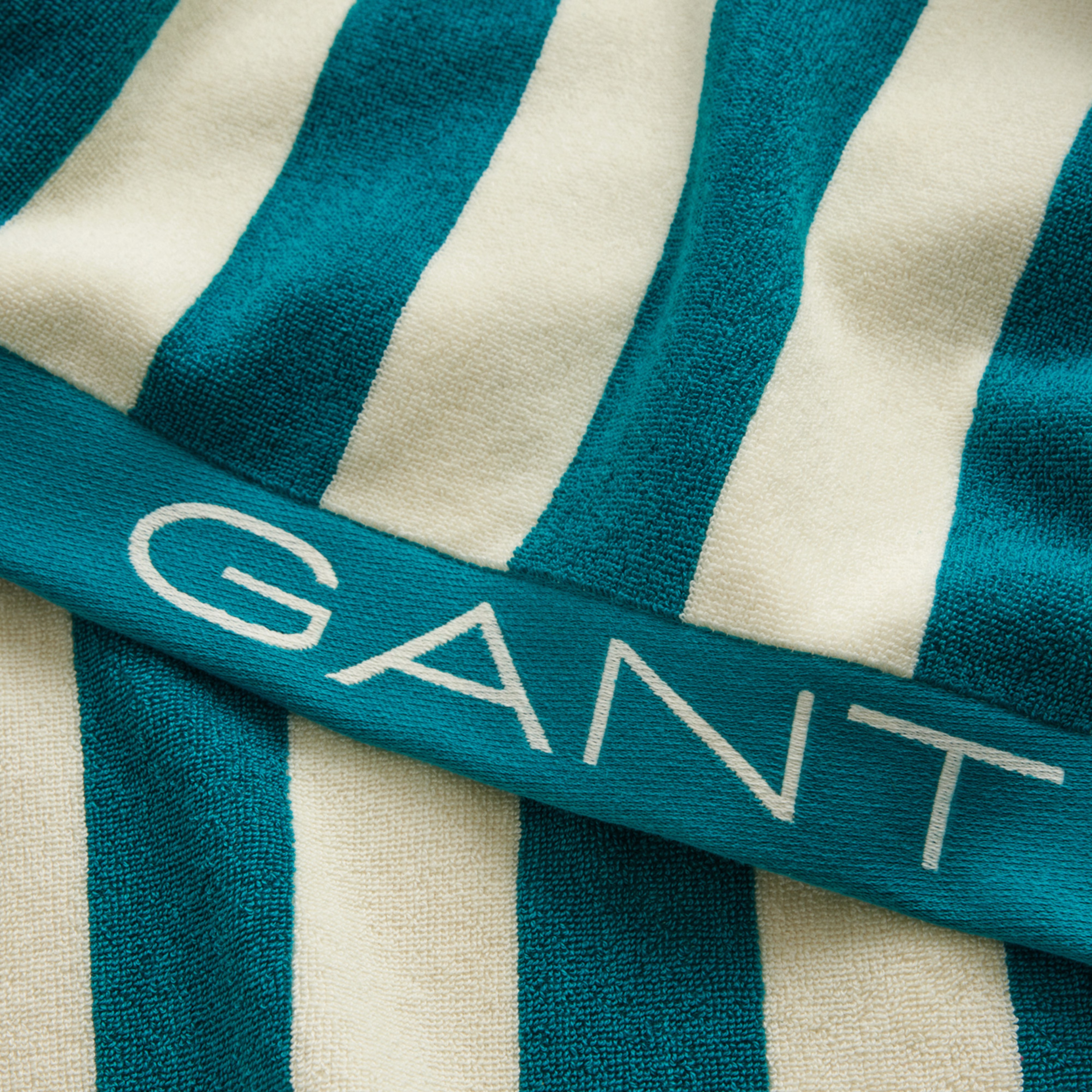 GANT Unisex Mavi Çizgili Havlu
