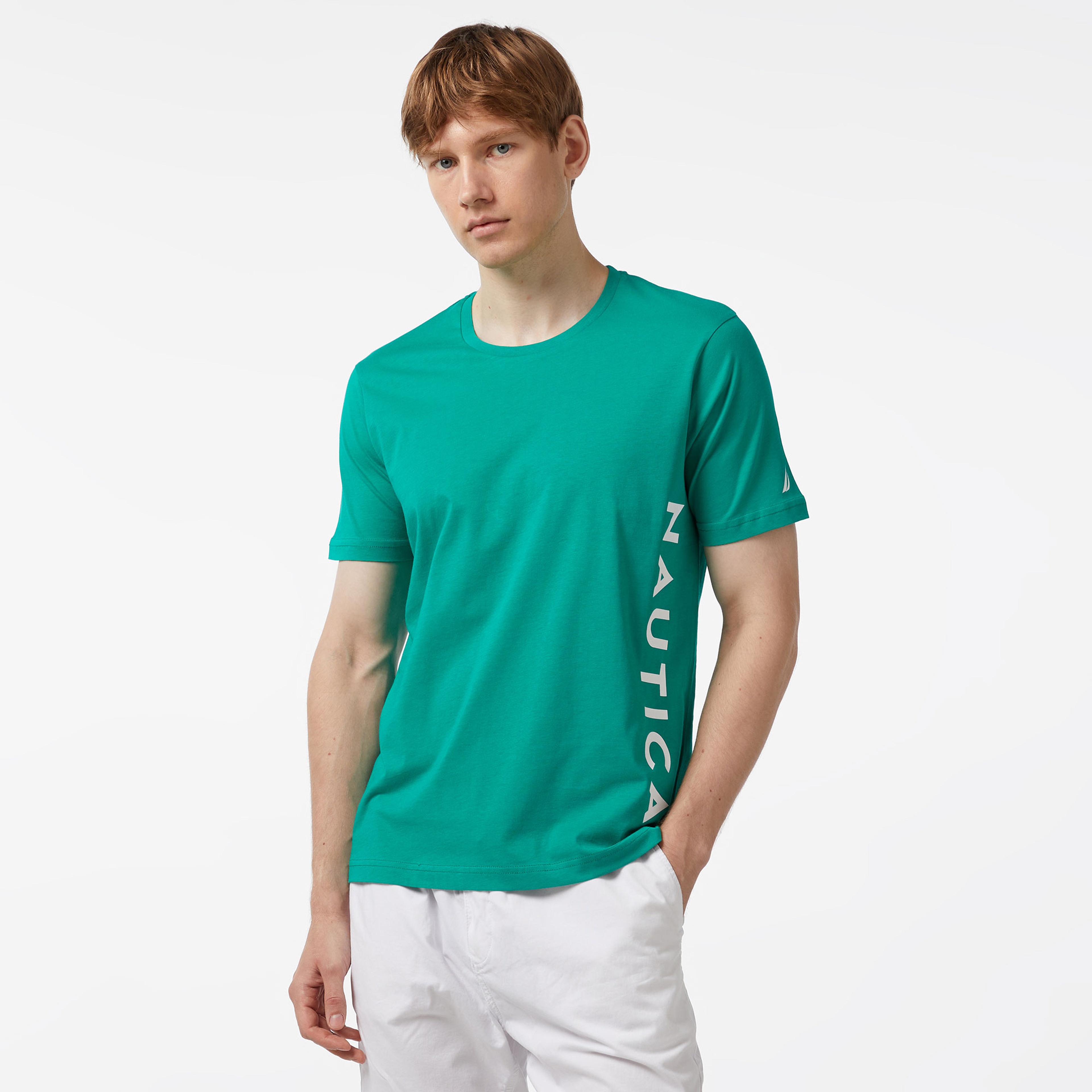 Nautica Erkek Yeşil Standart Fit T-Shirt