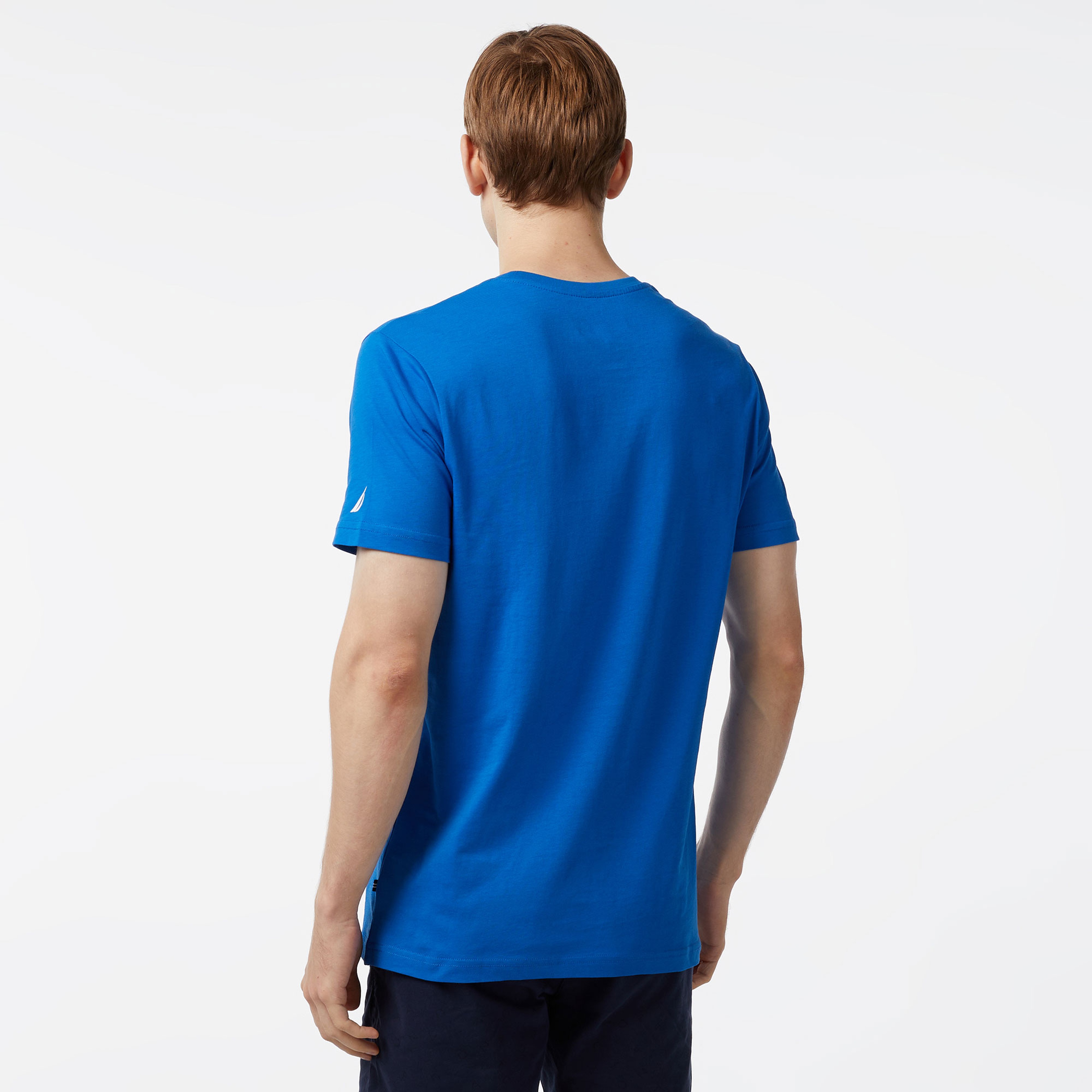 Nautica Erkek Mavi Standart Fit T-Shirt