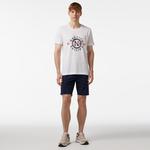 Nautica Erkek Beyaz Standart Fit Kısa Kollu Baskılı T-Shirt