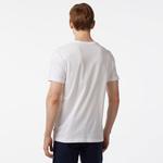 Nautica Erkek Beyaz Standart Fit Kısa Kollu Baskılı T-Shirt