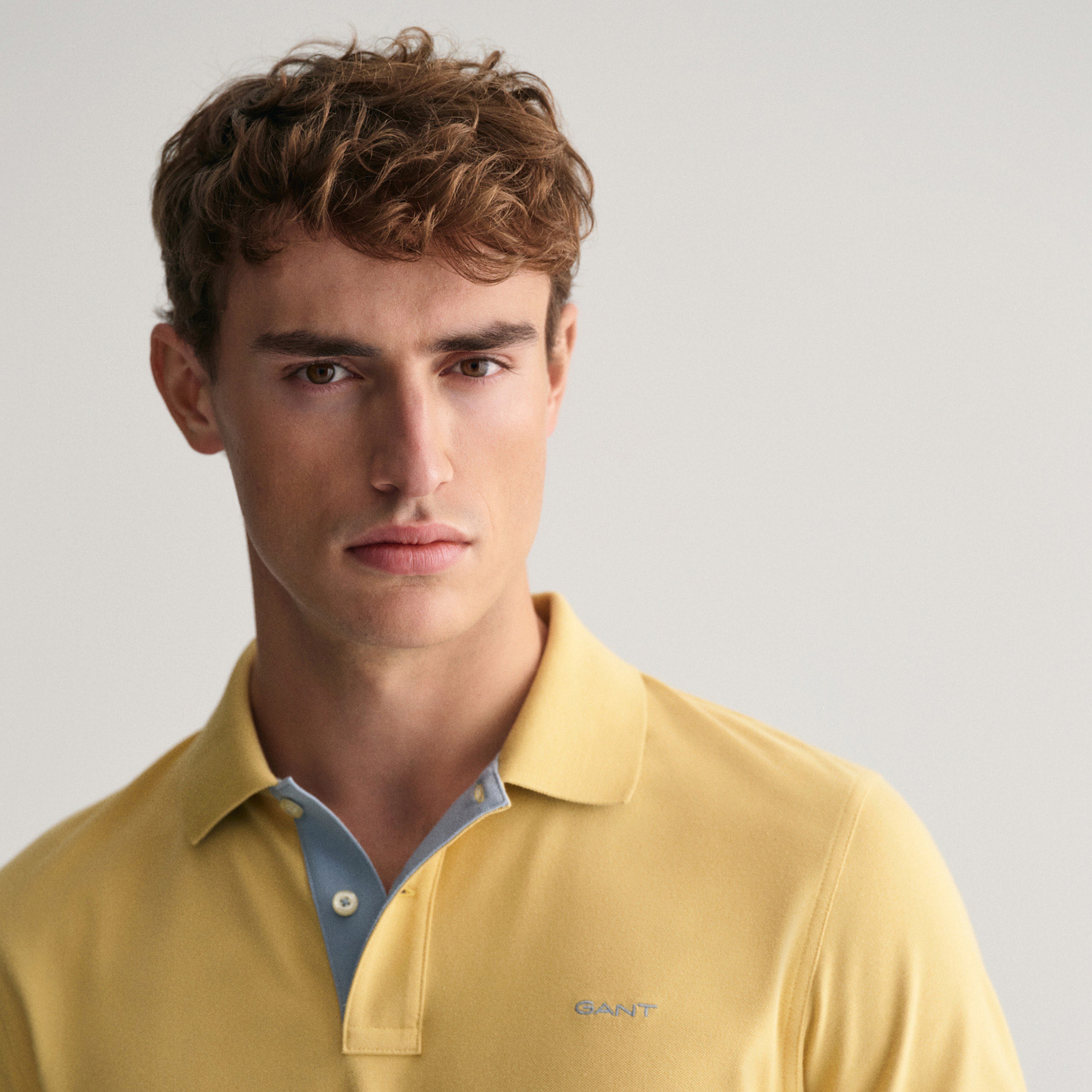 GANT Erkek Sarı Regular Fit Polo