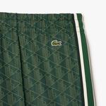 Kadın Flare Fit Monogram Koyu Yeşil Eşofman Altı