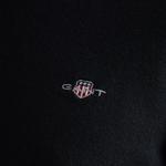 GANT Erkek Siyah Regular Fit Yarım Fermuarlı Kazak