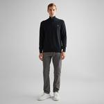 GANT Erkek Siyah Regular Fit Yarım Fermuarlı Kazak