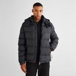 GANT Erkek Siyah Kapüşonlu Mont