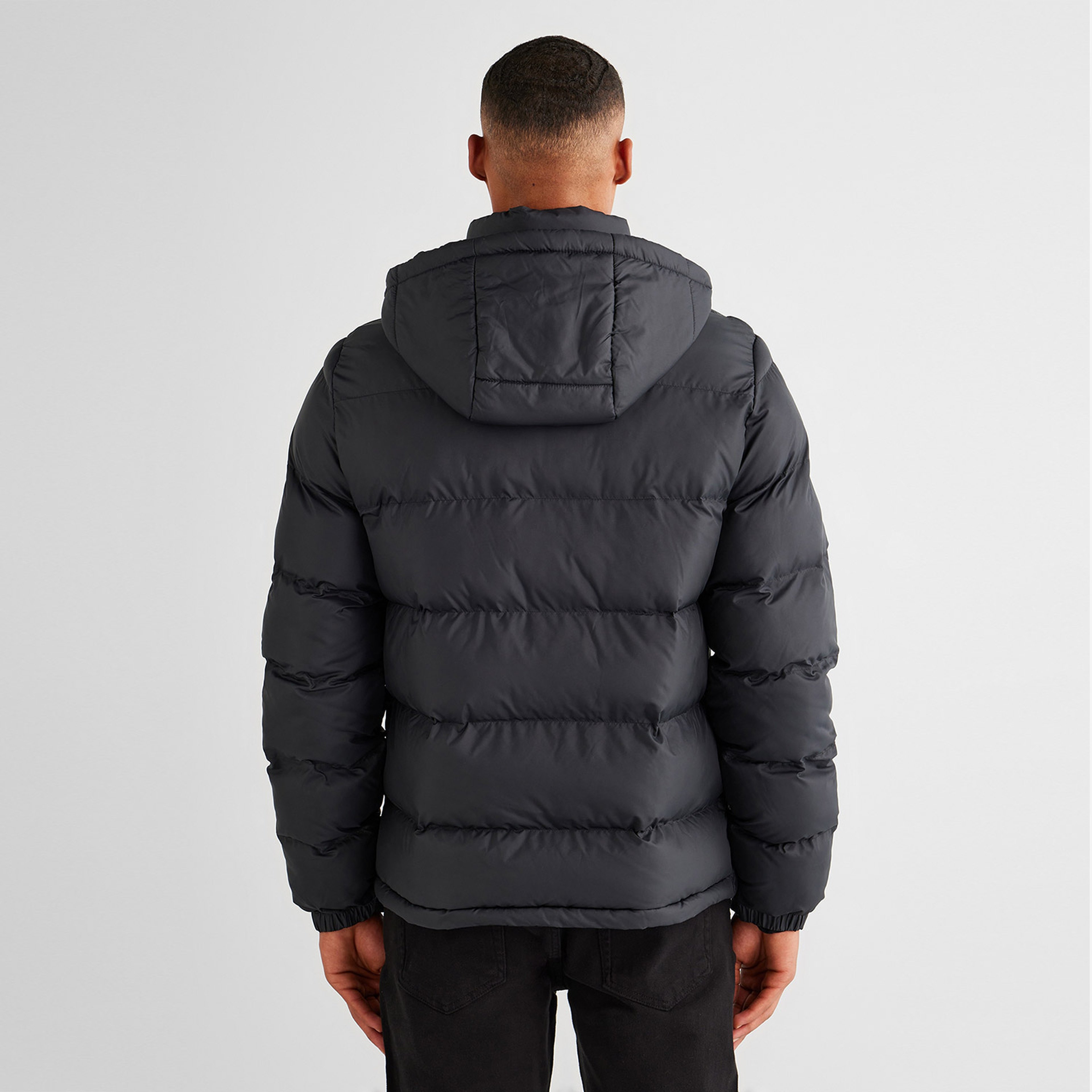 GANT Erkek Siyah Kapüşonlu Mont