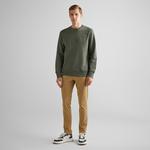 GANT Erkek Yeşil Regular Fit Bisiklet Yaka Logolu Sweatshirt