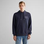 GANT Erkek Lacivert Regular Fit Kapüşonlu Logolu Sweatshirt