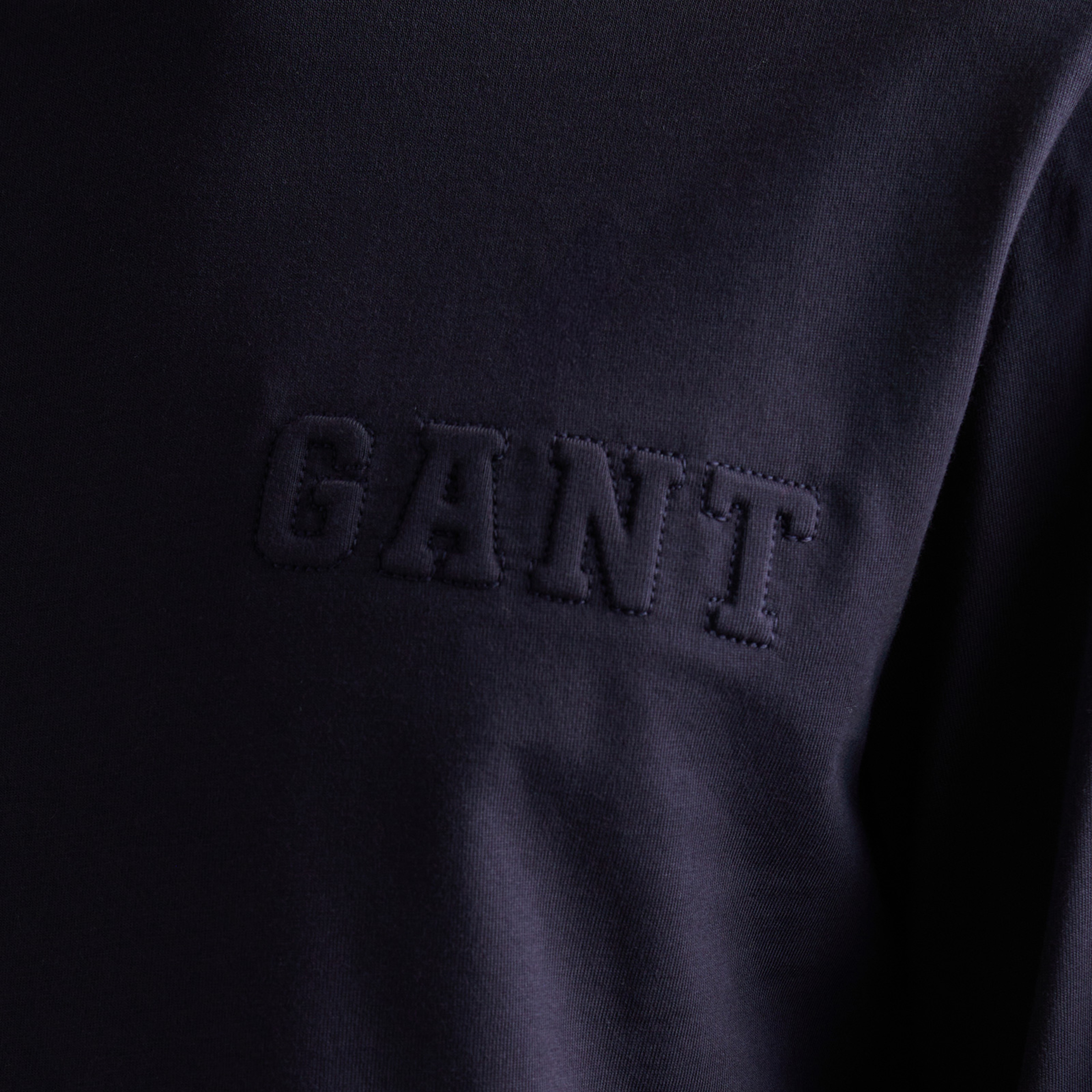 GANT Erkek Lacivert Regular Fit Bisiklet Yaka T-Shirt