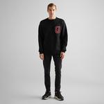 GANT Erkek Siyah Relaxed Fit Bisiklet Yaka Logolu Kazak