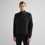 GANT Erkek Siyah Relaxed Fit Yarım Fermuarlı Kazak