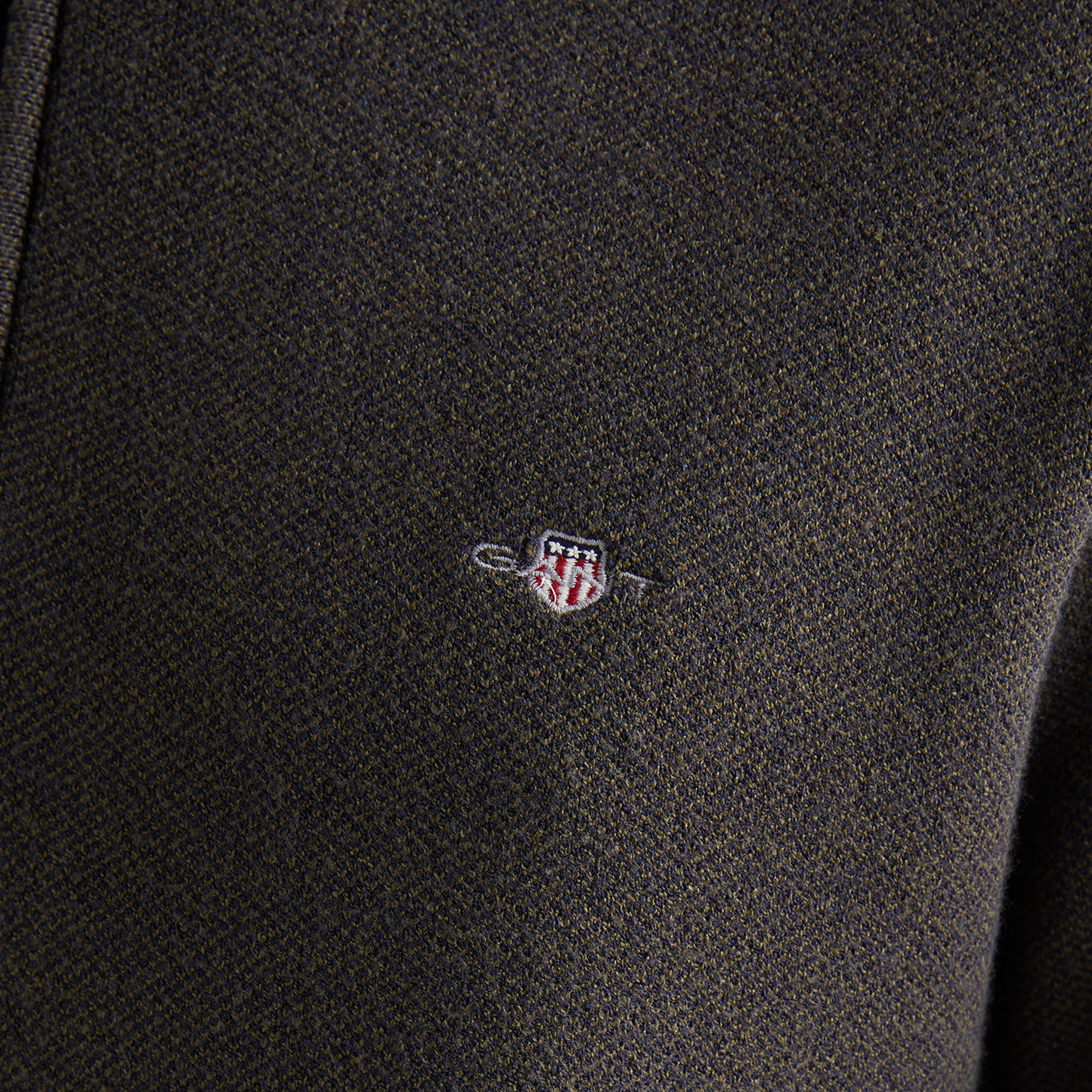 GANT Erkek Yeşil Relaxed Fit Yarım Fermuarlı Kazak