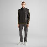 GANT Erkek Yeşil Relaxed Fit Yarım Fermuarlı Kazak