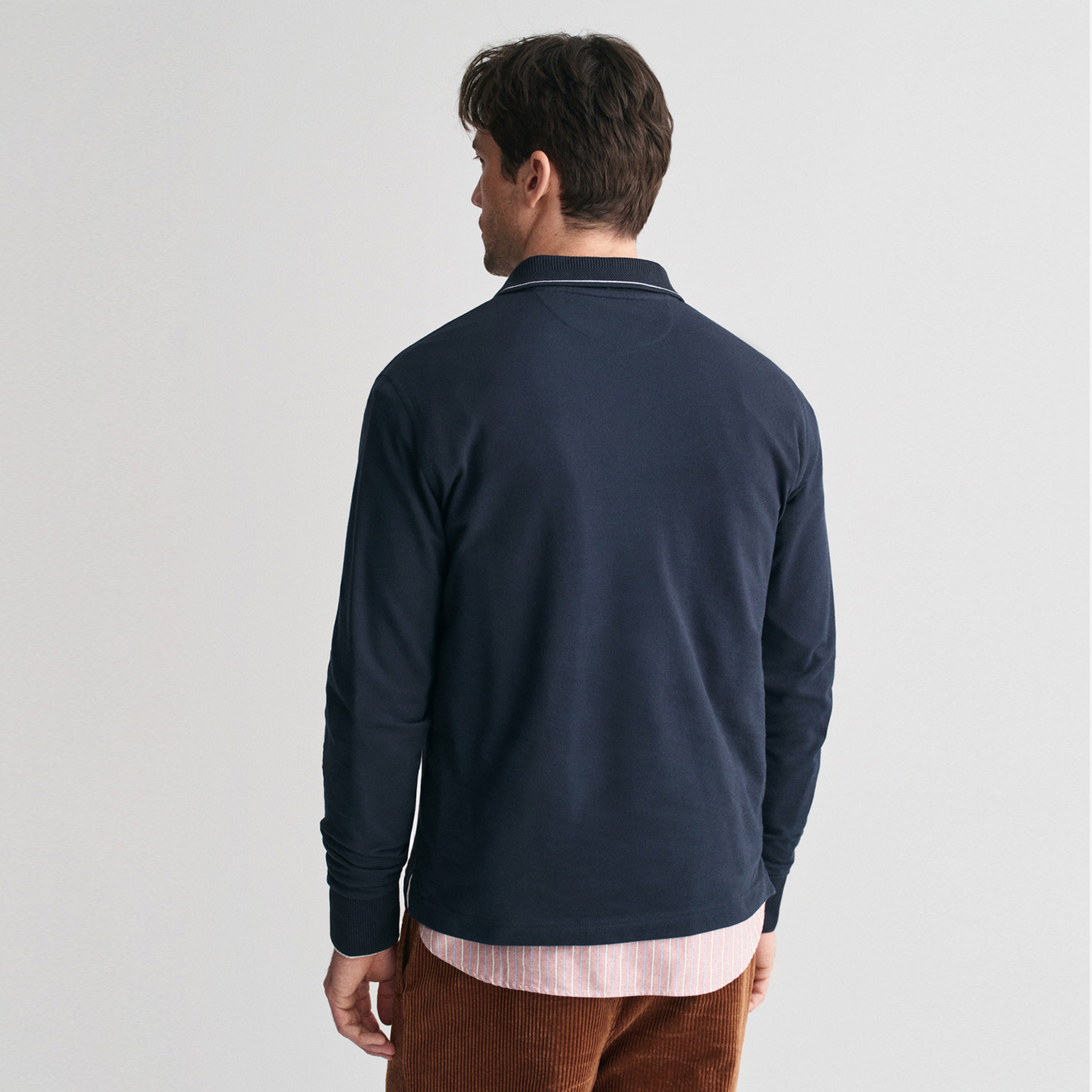 GANT Erkek Lacivert Regular Fit Logolu Polo