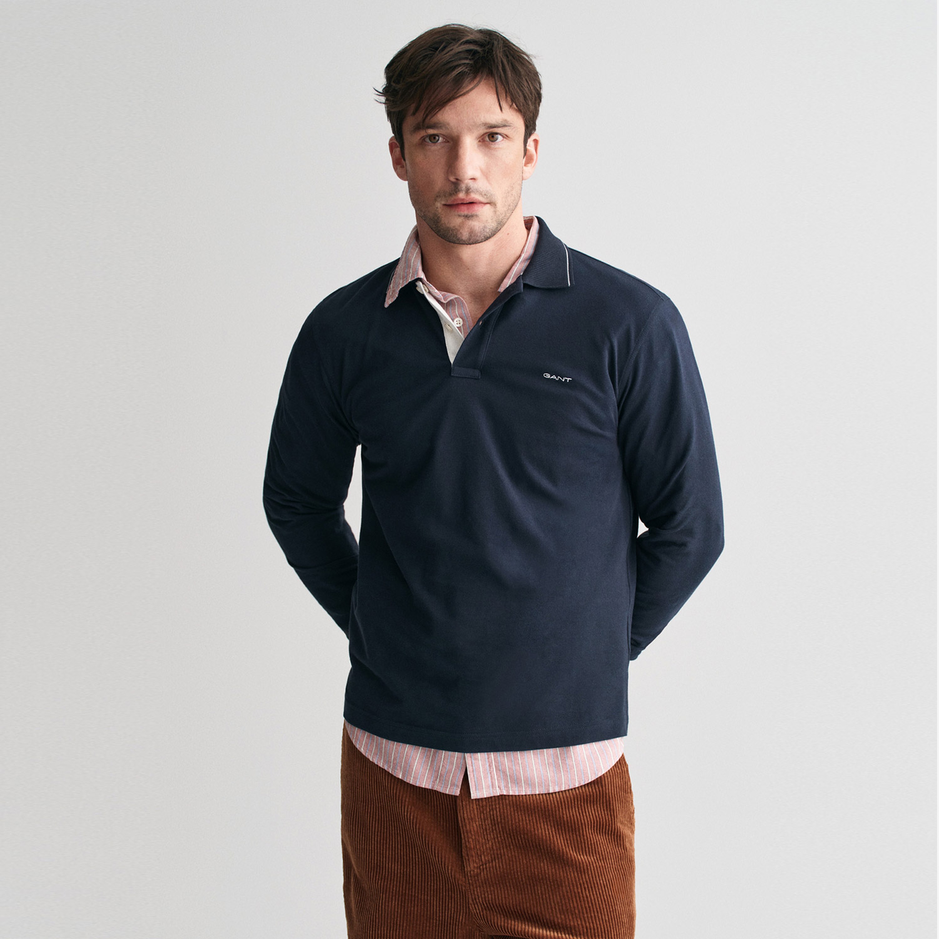 GANT Erkek Lacivert Regular Fit Logolu Polo