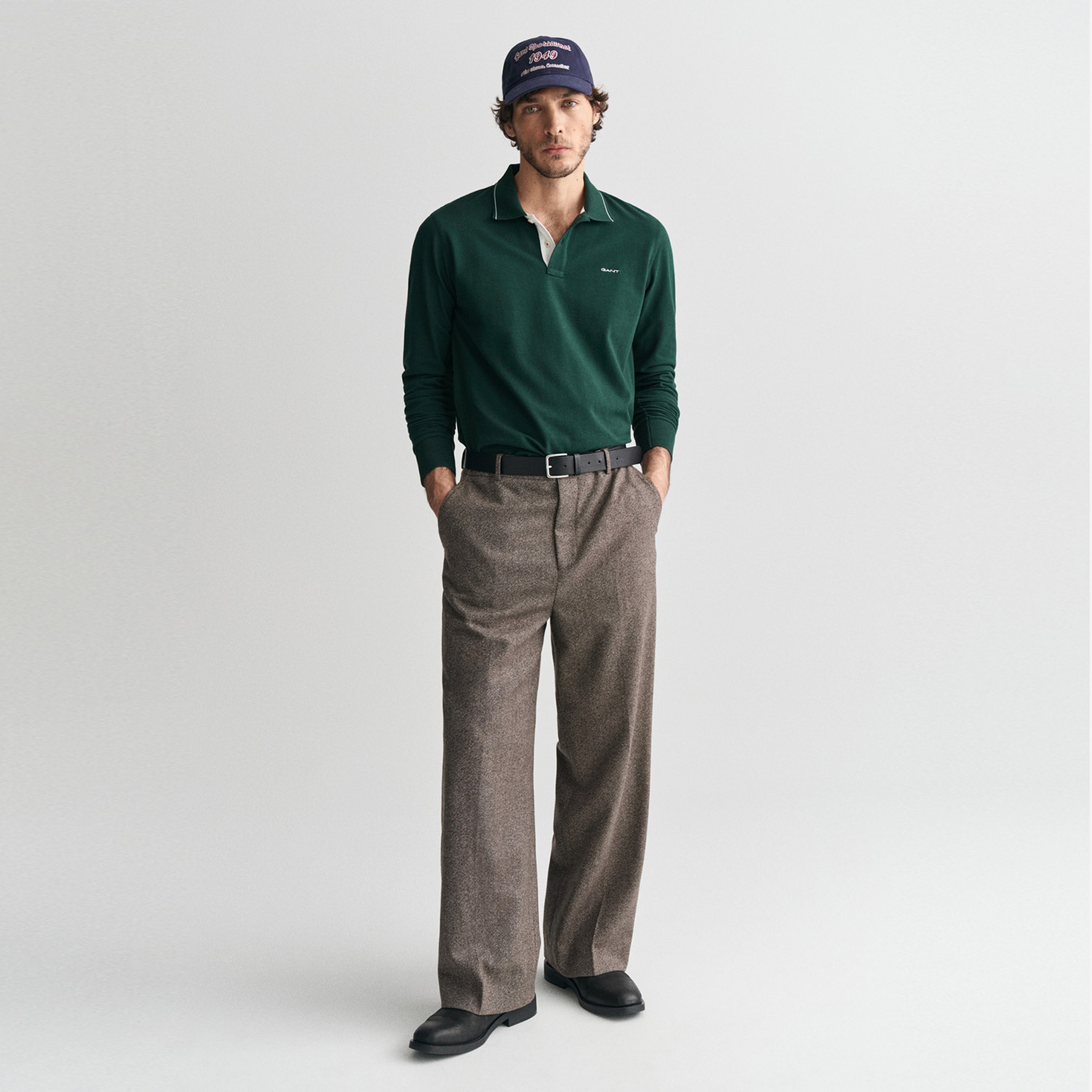 GANT Erkek Yeşil Regular Fit Logolu Polo