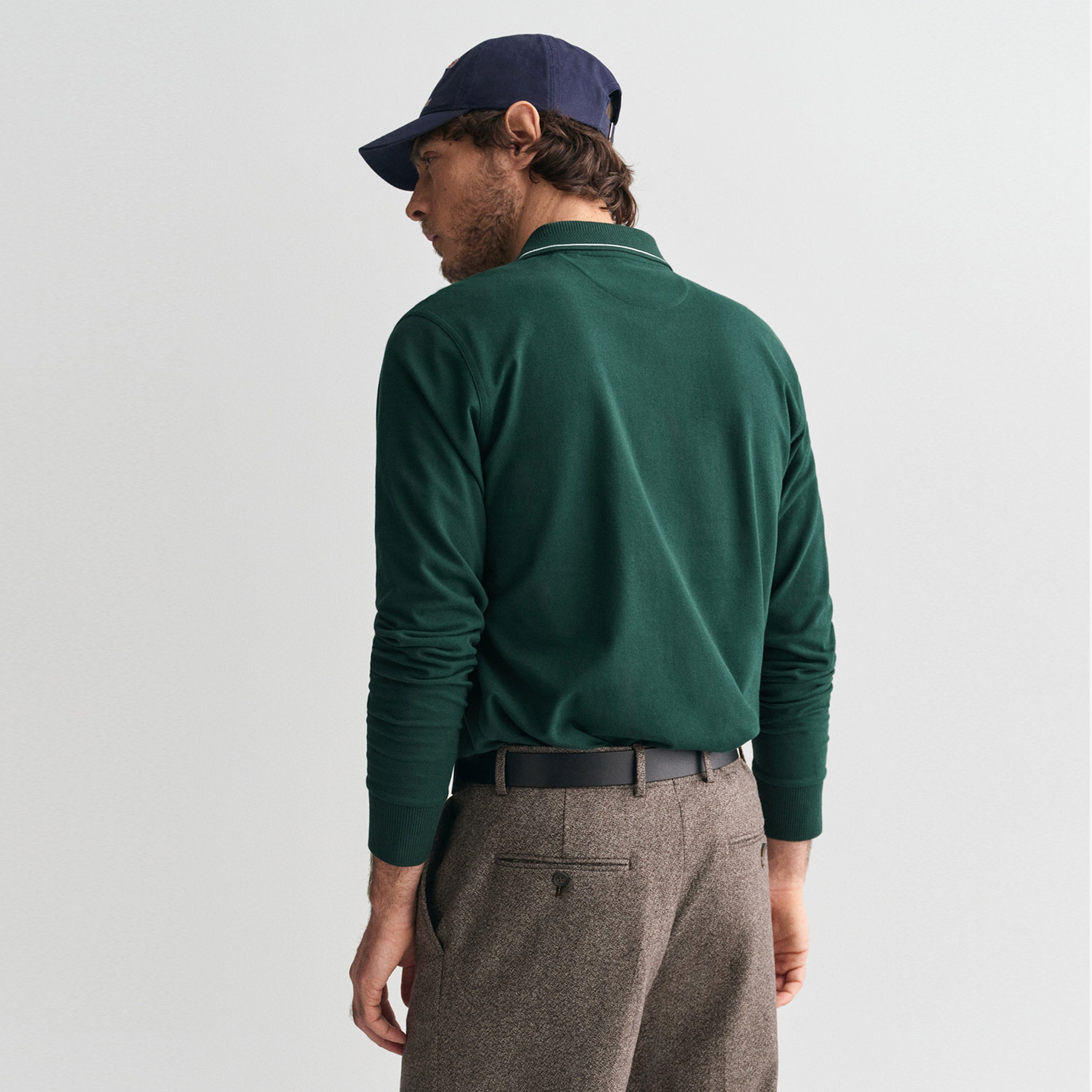 GANT Erkek Yeşil Regular Fit Logolu Polo