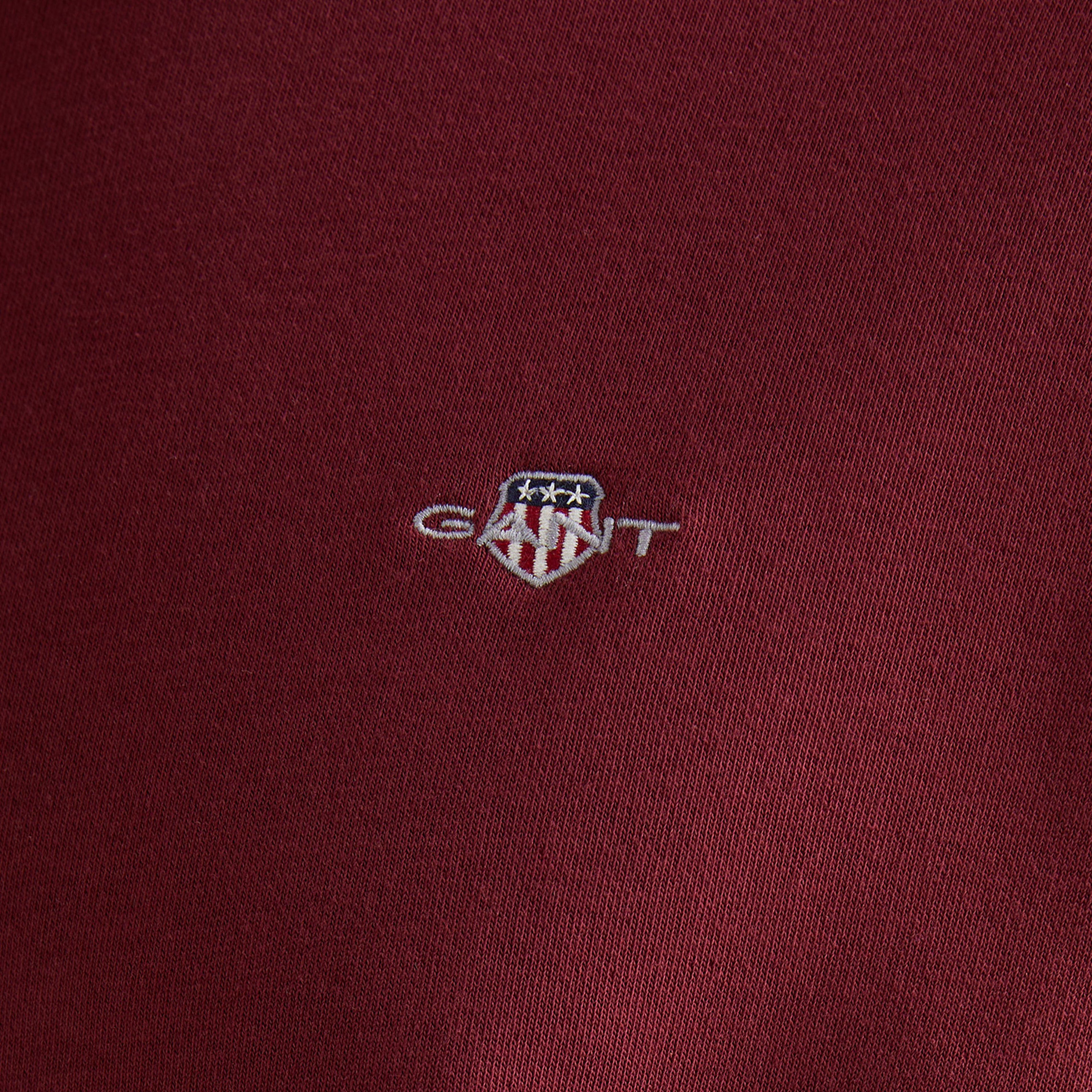 GANT Erkek Bordo Regular Fit Bisiklet Yaka Sweatshirt