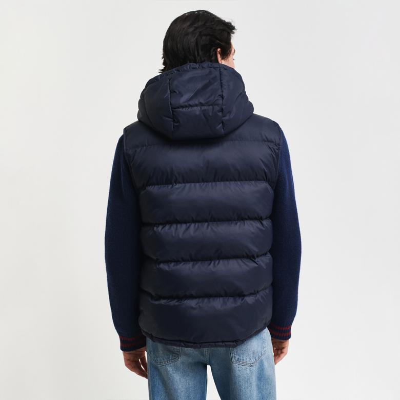 GANT Erkek Lacivert Regular Fit Kapüşonlu Yelek