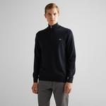 GANT Erkek Siyah Regular Fit Yarım Fermuarlı Kazak