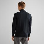 GANT Erkek Siyah Regular Fit Yarım Fermuarlı Kazak