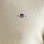 GANT Erkek Krem Regular Fit Bisiklet Yaka Yün Kazak