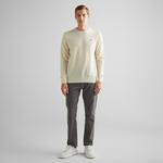 GANT Erkek Krem Regular Fit Bisiklet Yaka Yün Kazak