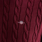 GANT Erkek Bordo Regular Fit Bisiklet Yaka Kazak