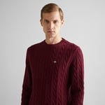 GANT Erkek Bordo Regular Fit Bisiklet Yaka Kazak