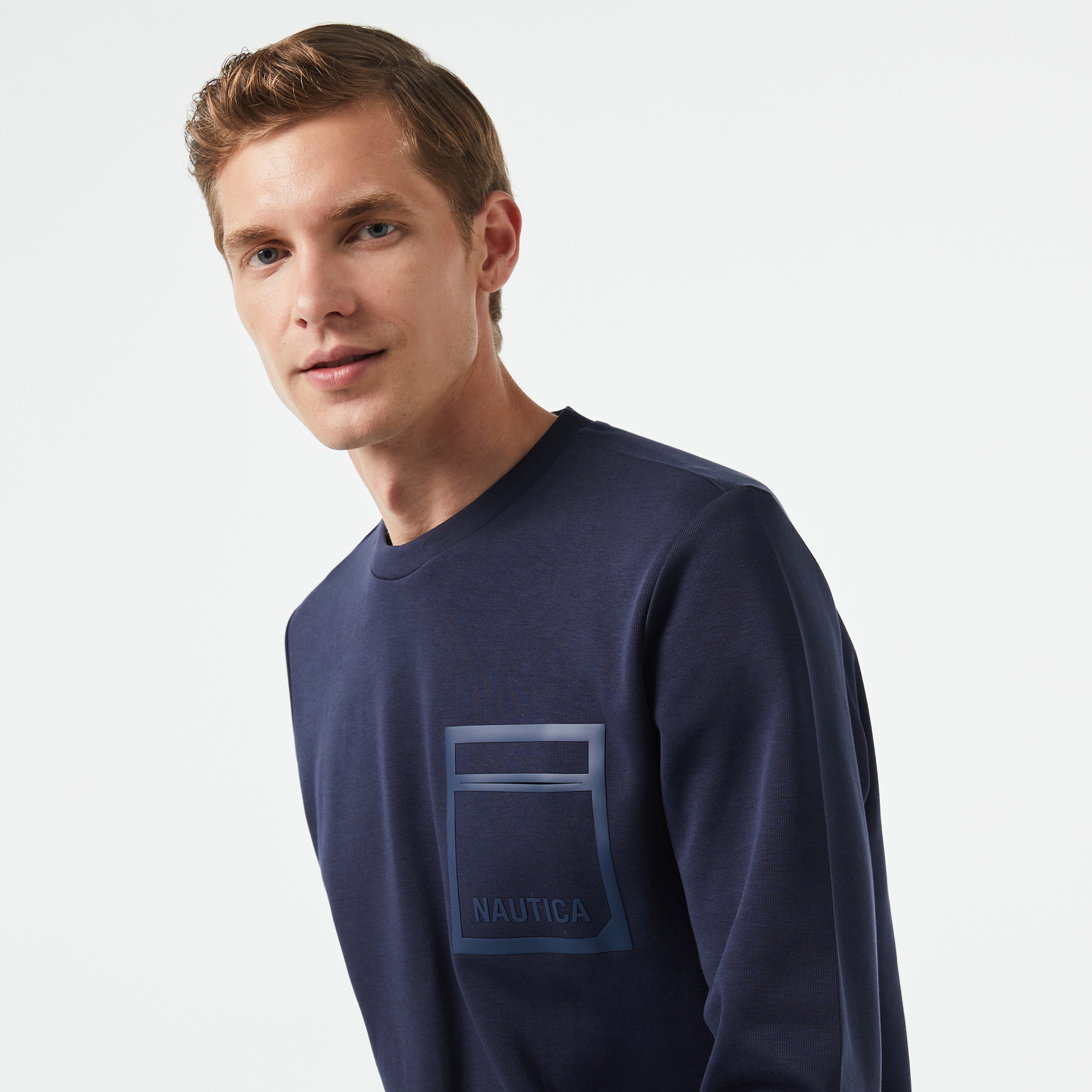 Nautica Erkek Lacivert Regular Fit Sweatshirt