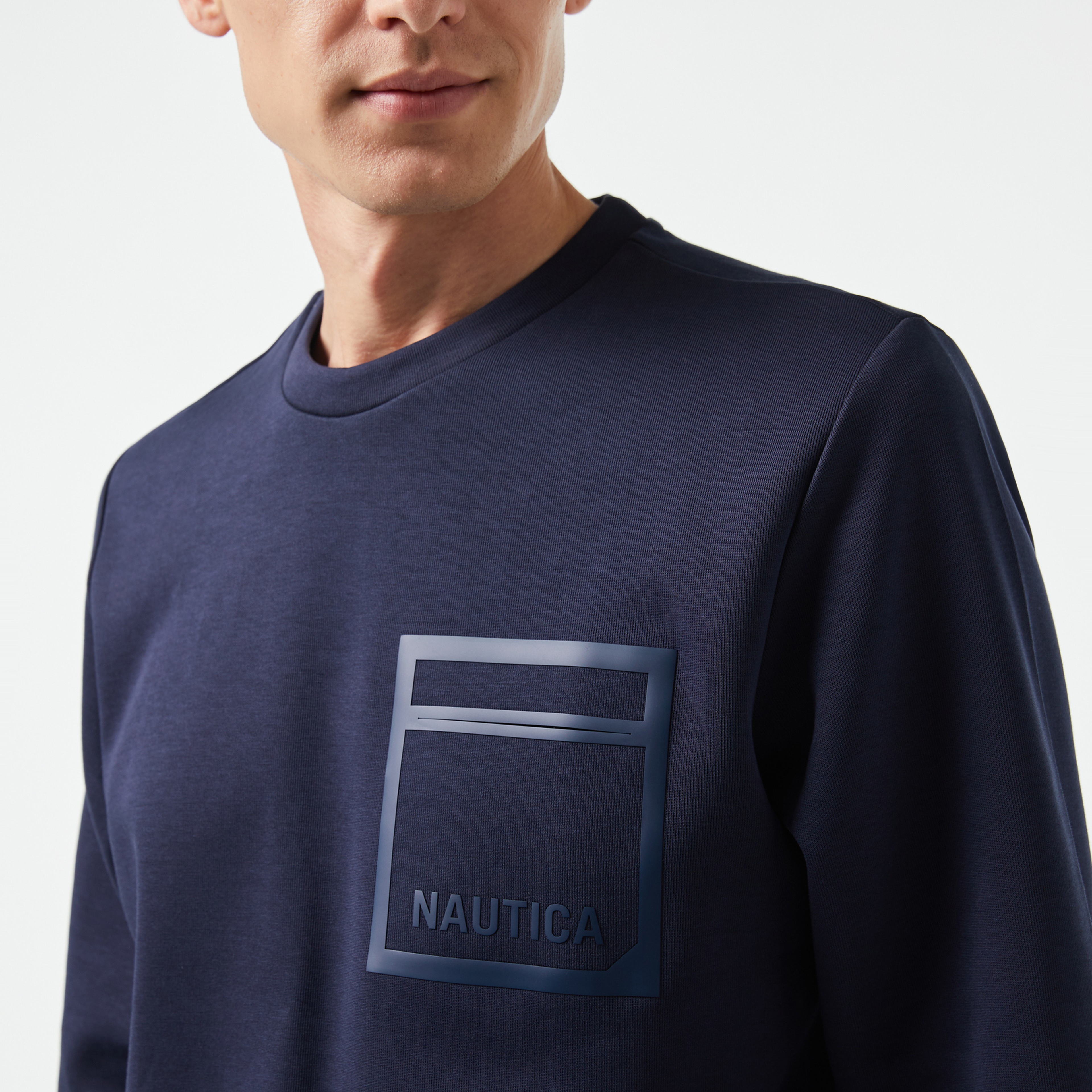 Nautica Erkek Lacivert Regular Fit Sweatshirt