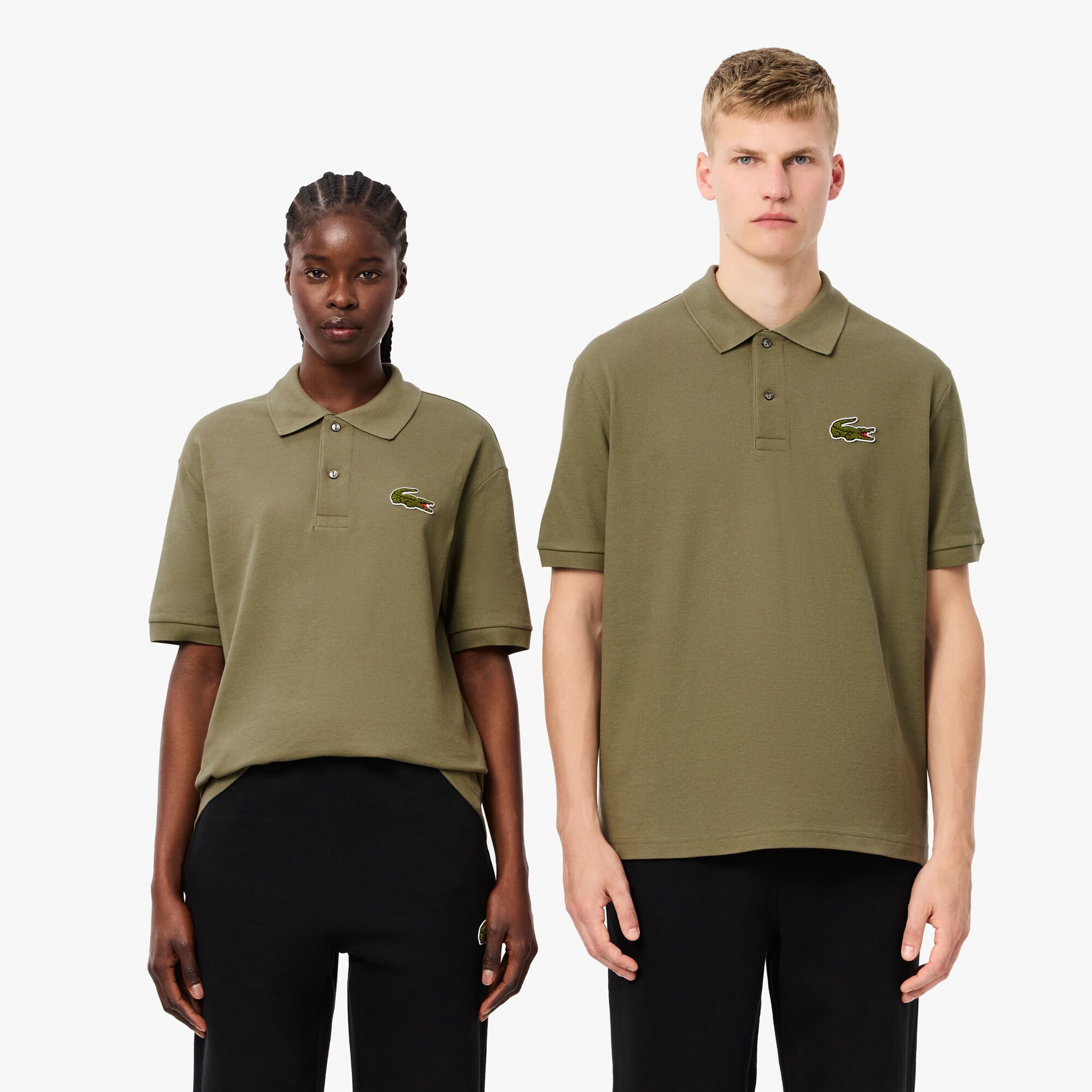 Lacoste Loose Fit Erkek Haki Polo