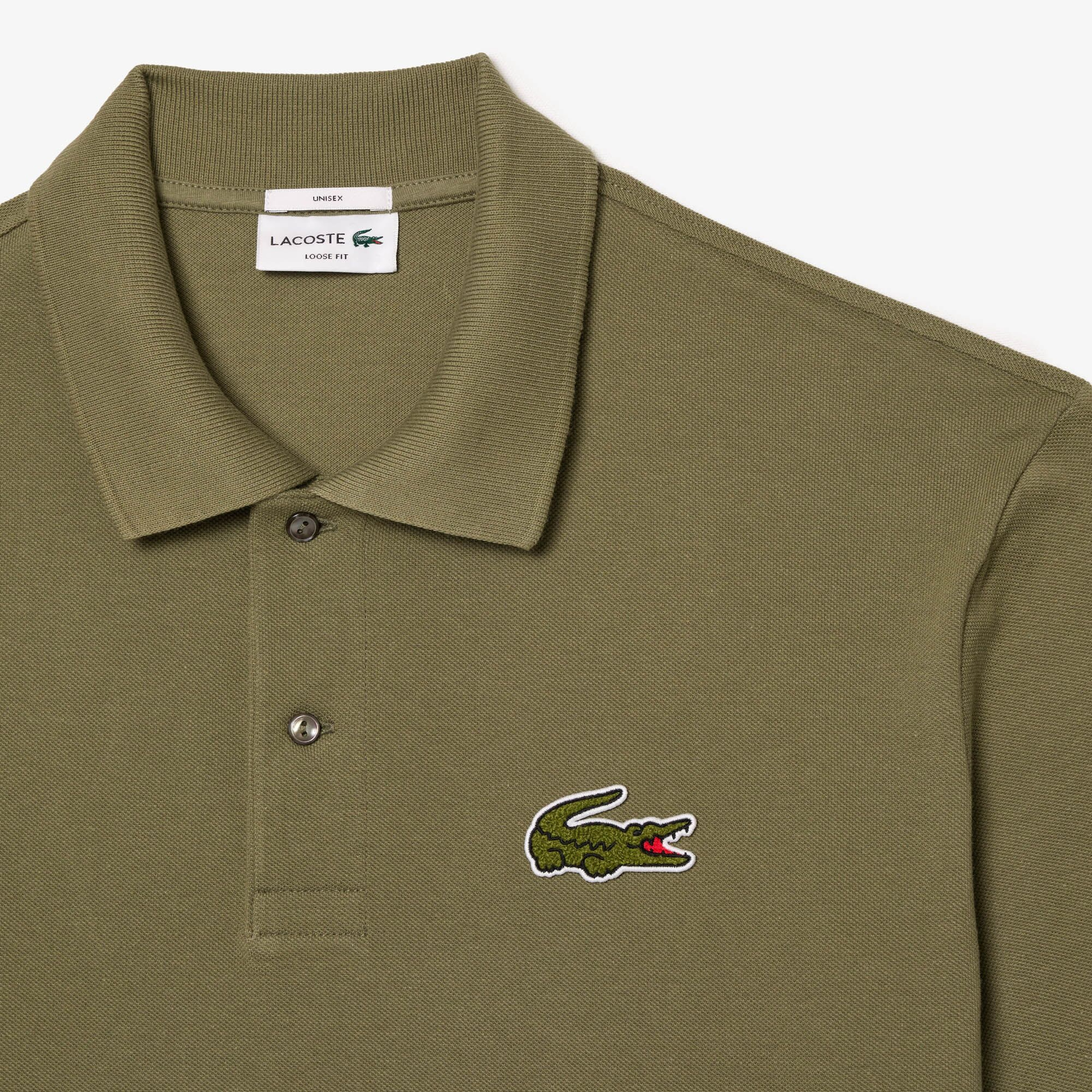 Lacoste Loose Fit Erkek Haki Polo