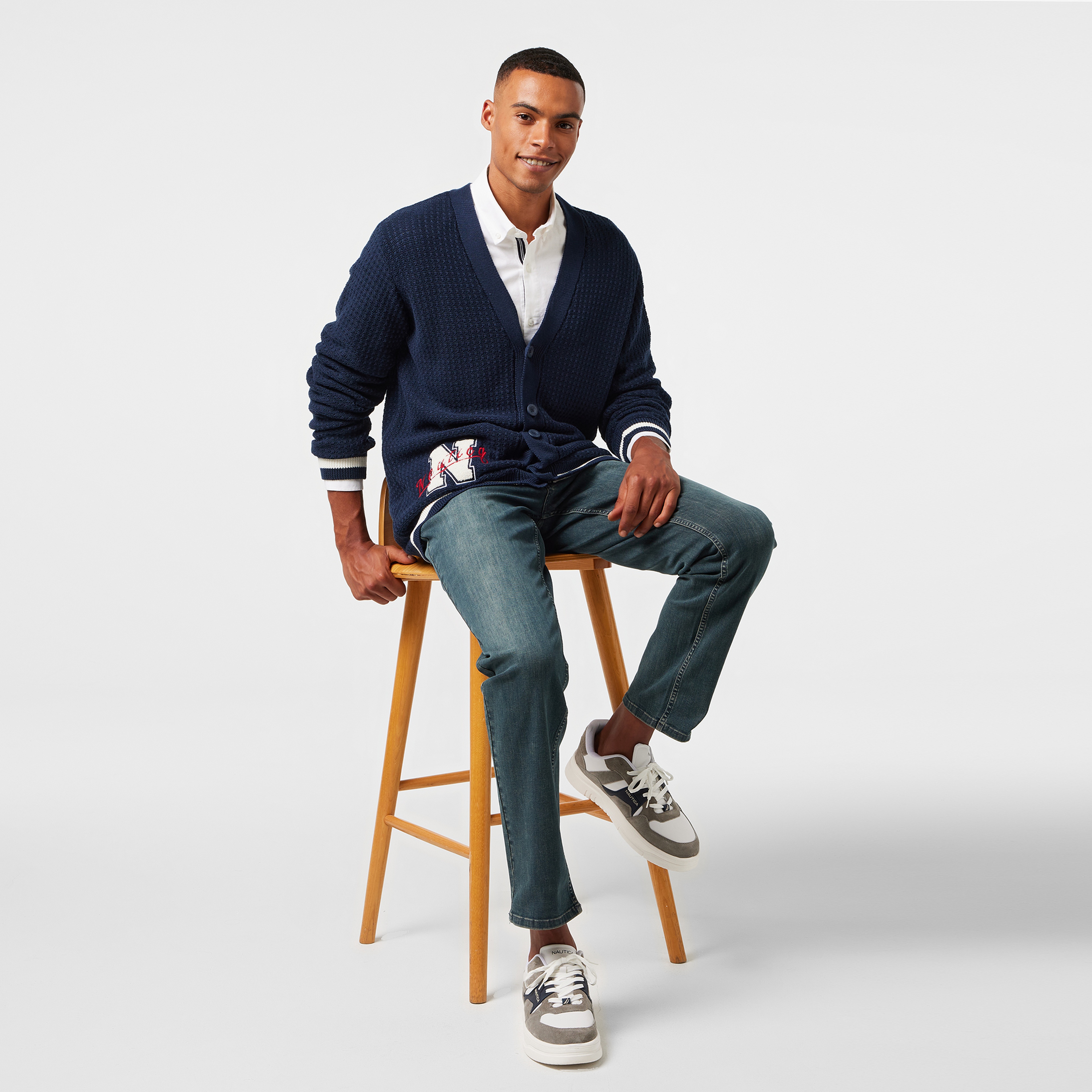 Nautica Erkek Lacivert Regular Fit Hırka