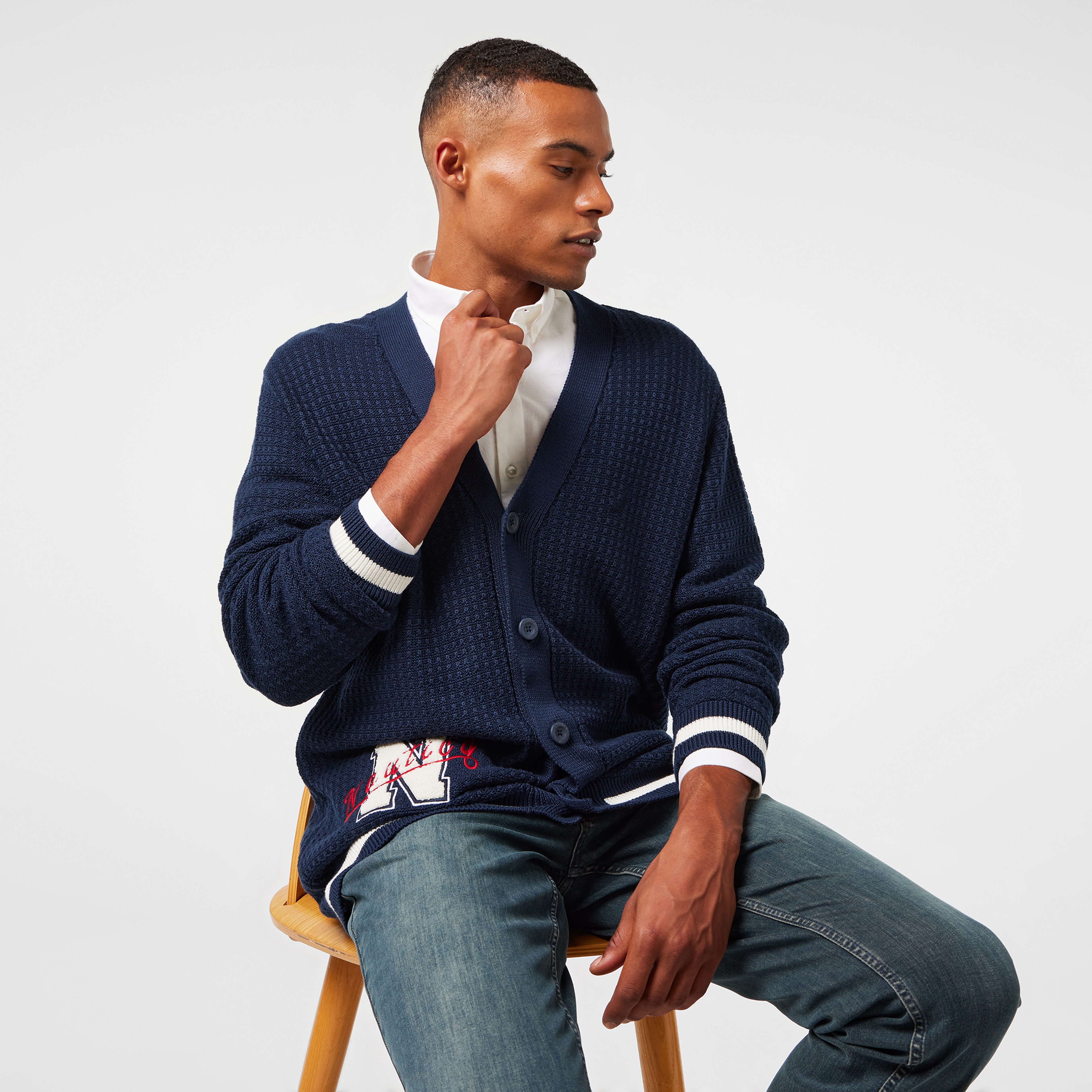 Nautica Erkek Lacivert Regular Fit Hırka