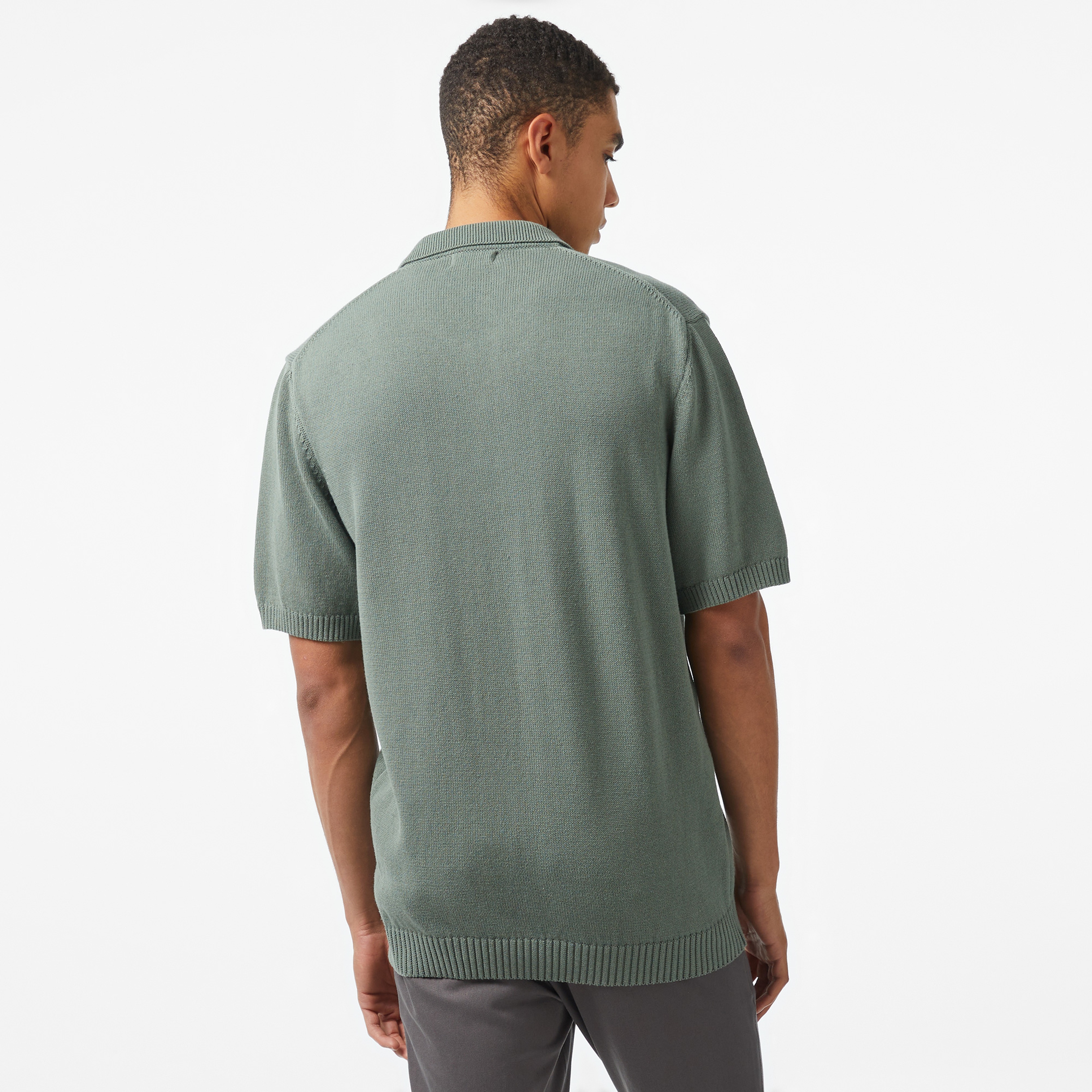 Nautica Erkek Yeşil Classic Fit Kısa Kollu Triko