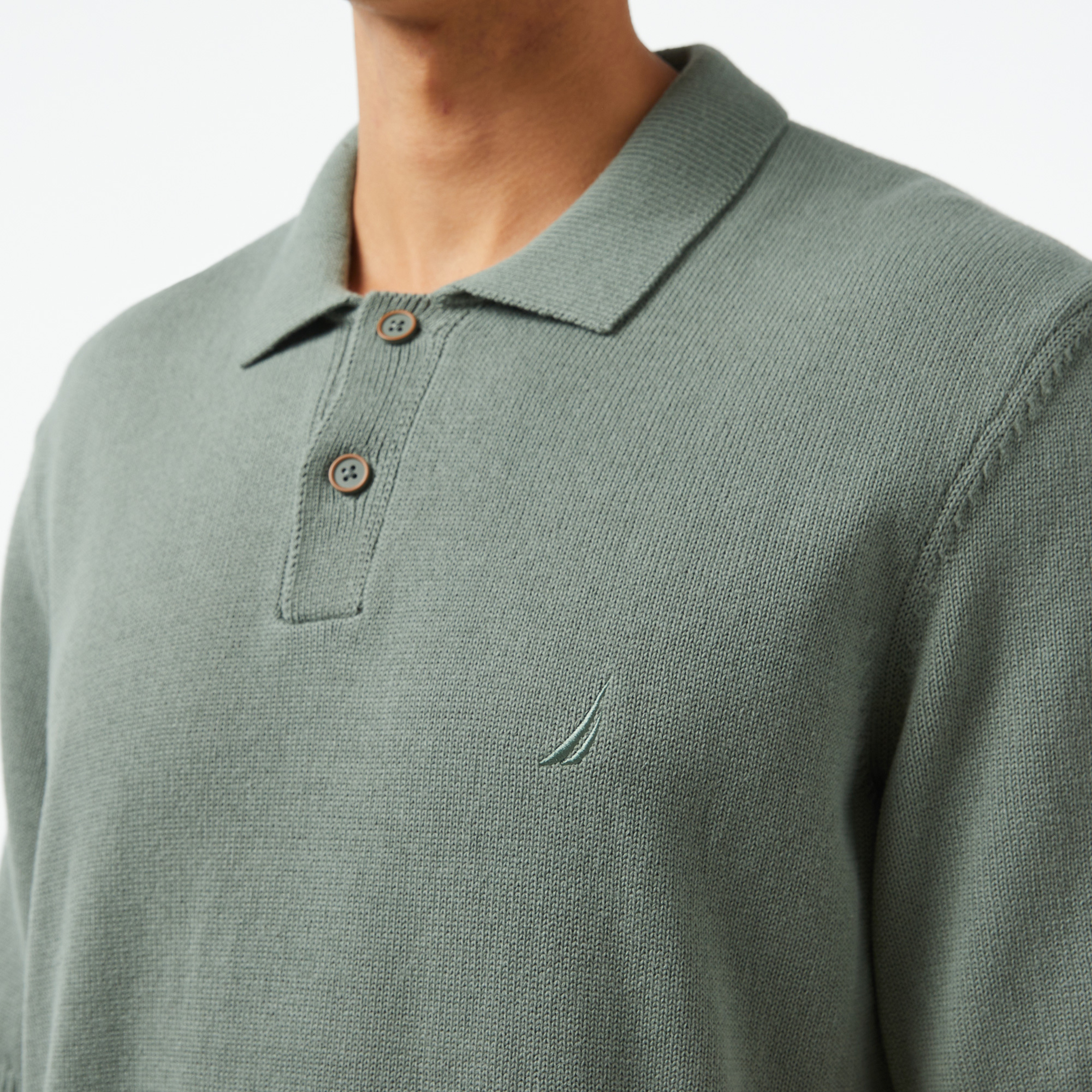 Nautica Erkek Yeşil Classic Fit Kısa Kollu Triko