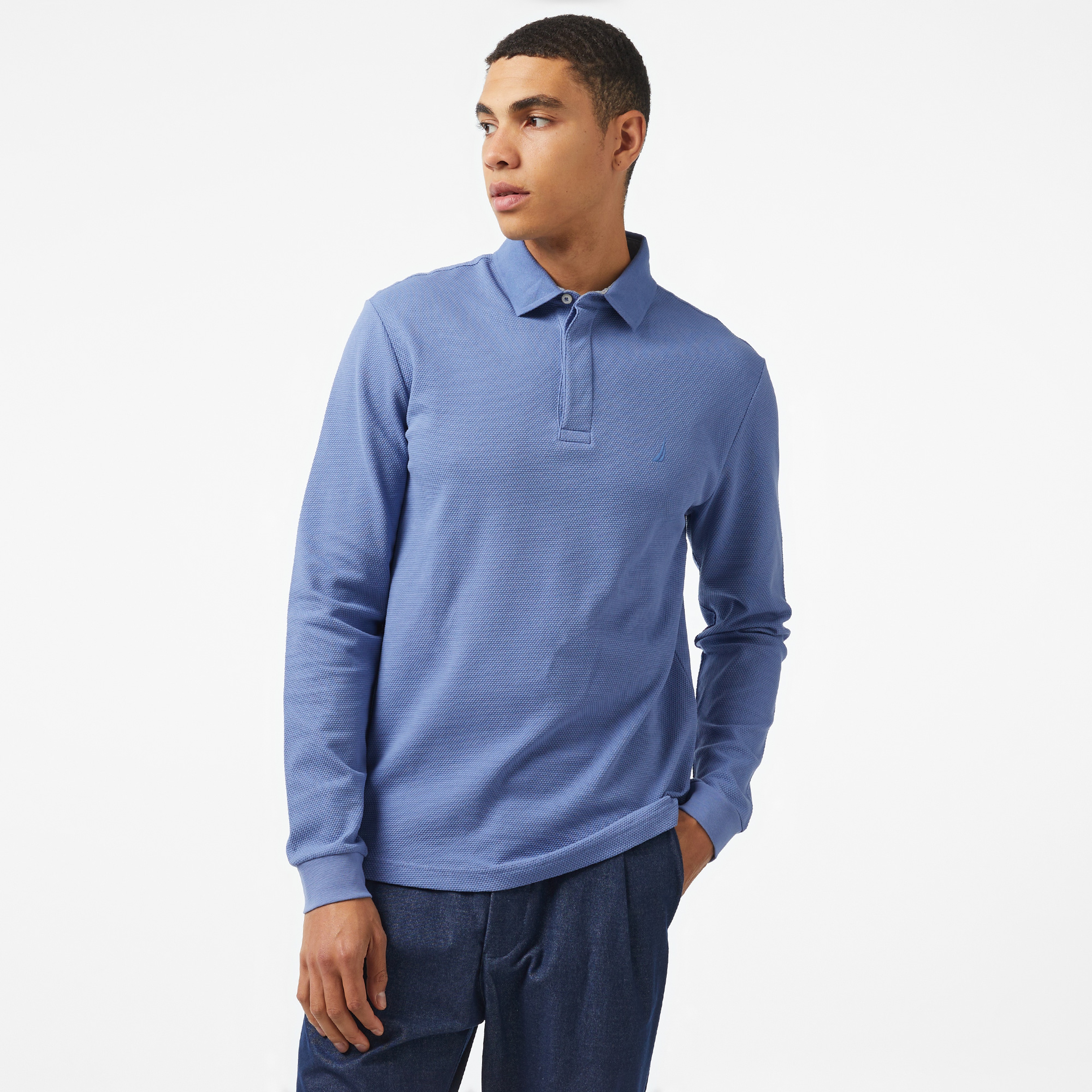 Nautica Erkek Mavi Polo Yaka T-Shirt