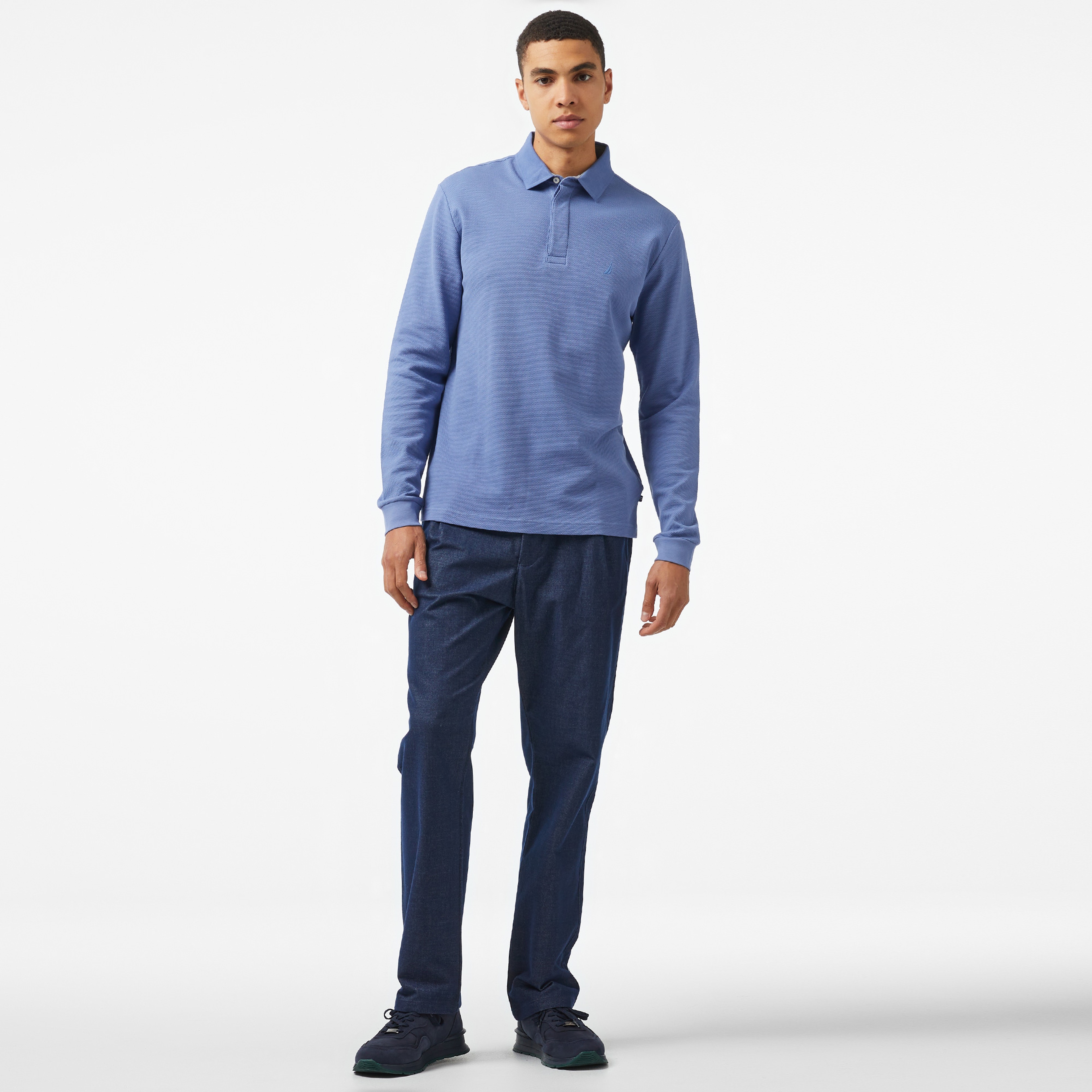 Nautica Erkek Mavi Polo Yaka T-Shirt