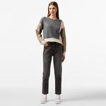 Nautica Kadın Pembe Renk Bloklu Regular Fit Kazak