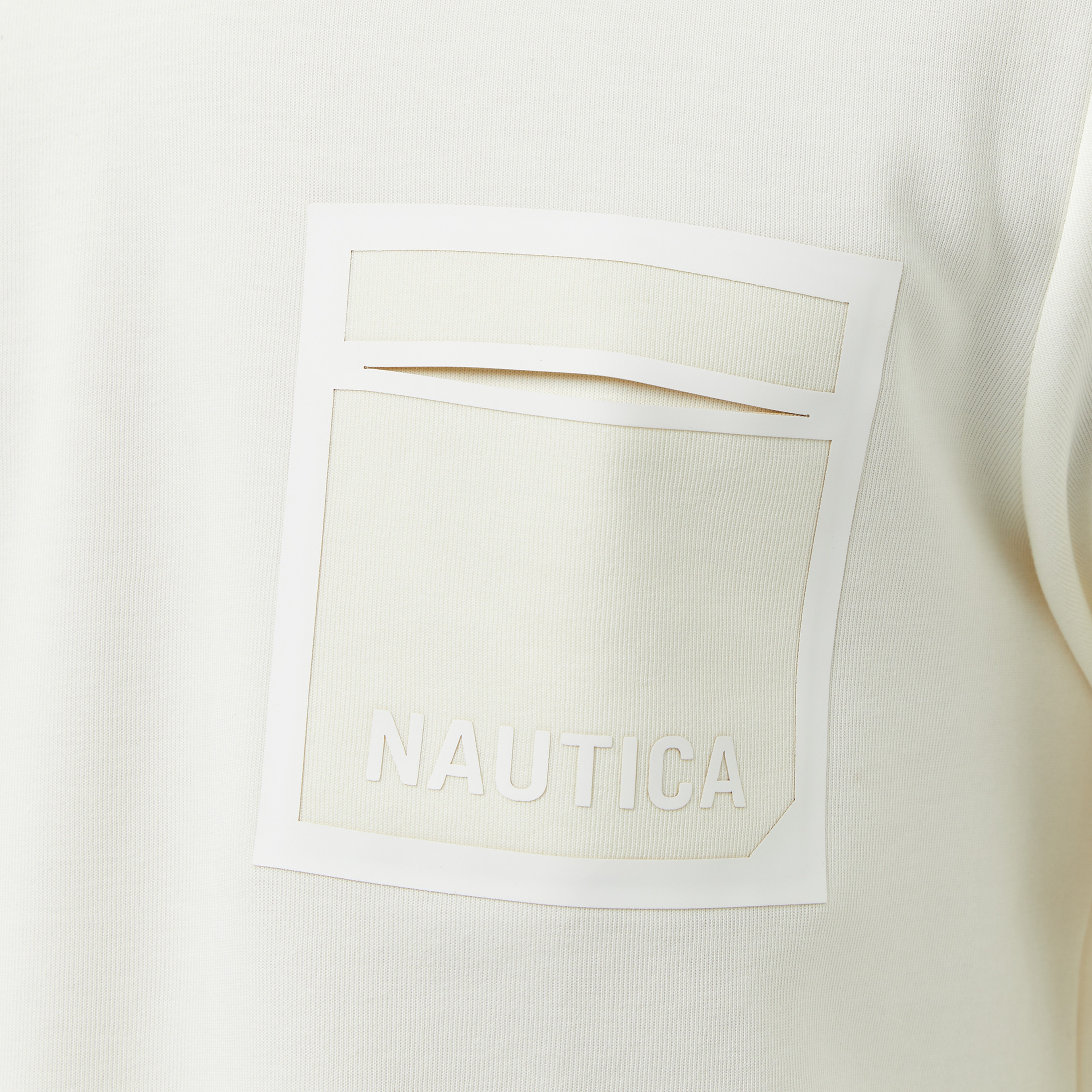 Nautica Erkek Beyaz Regular Fit Sweatshirt