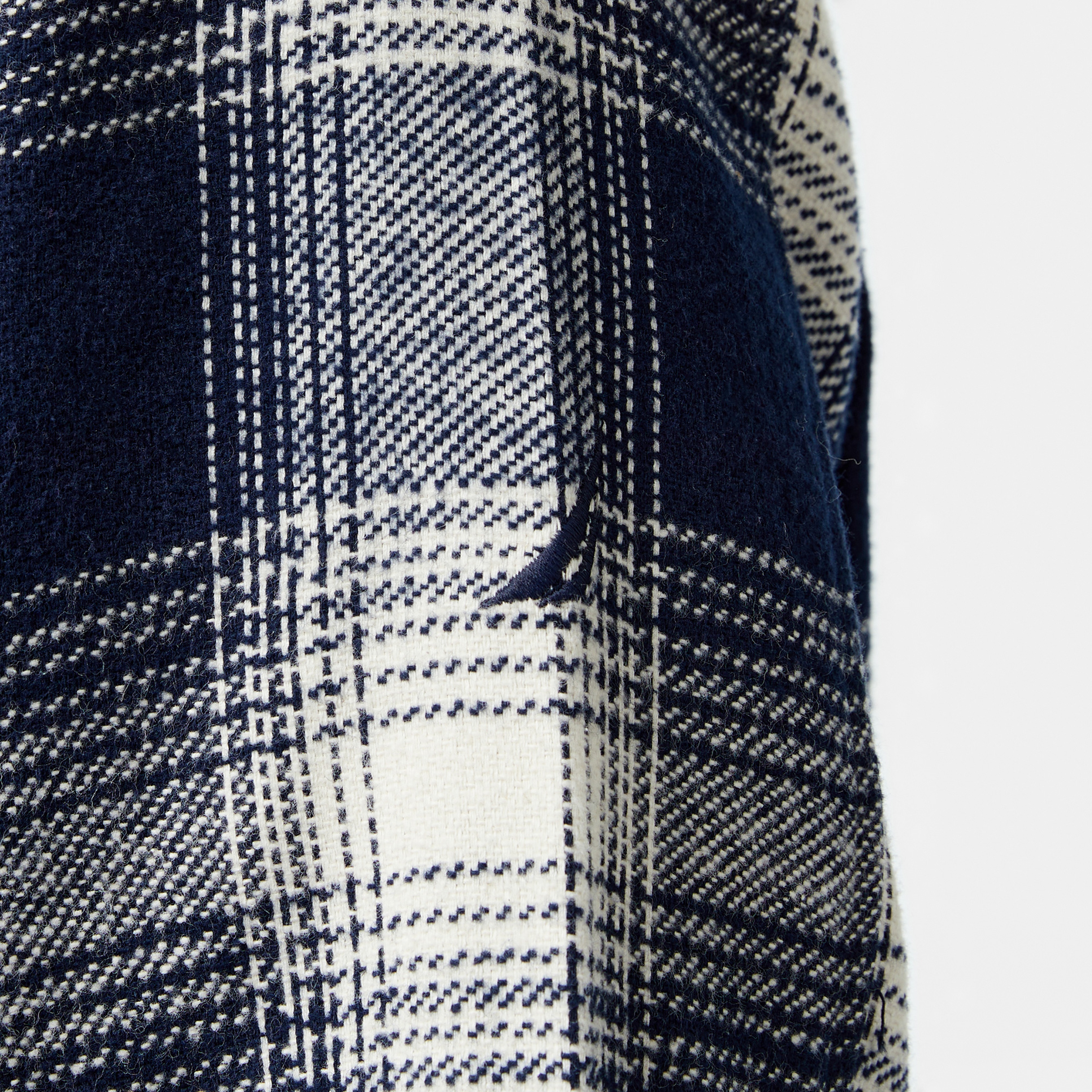 Nautica Erkek Lacivert Kareli Gömlek